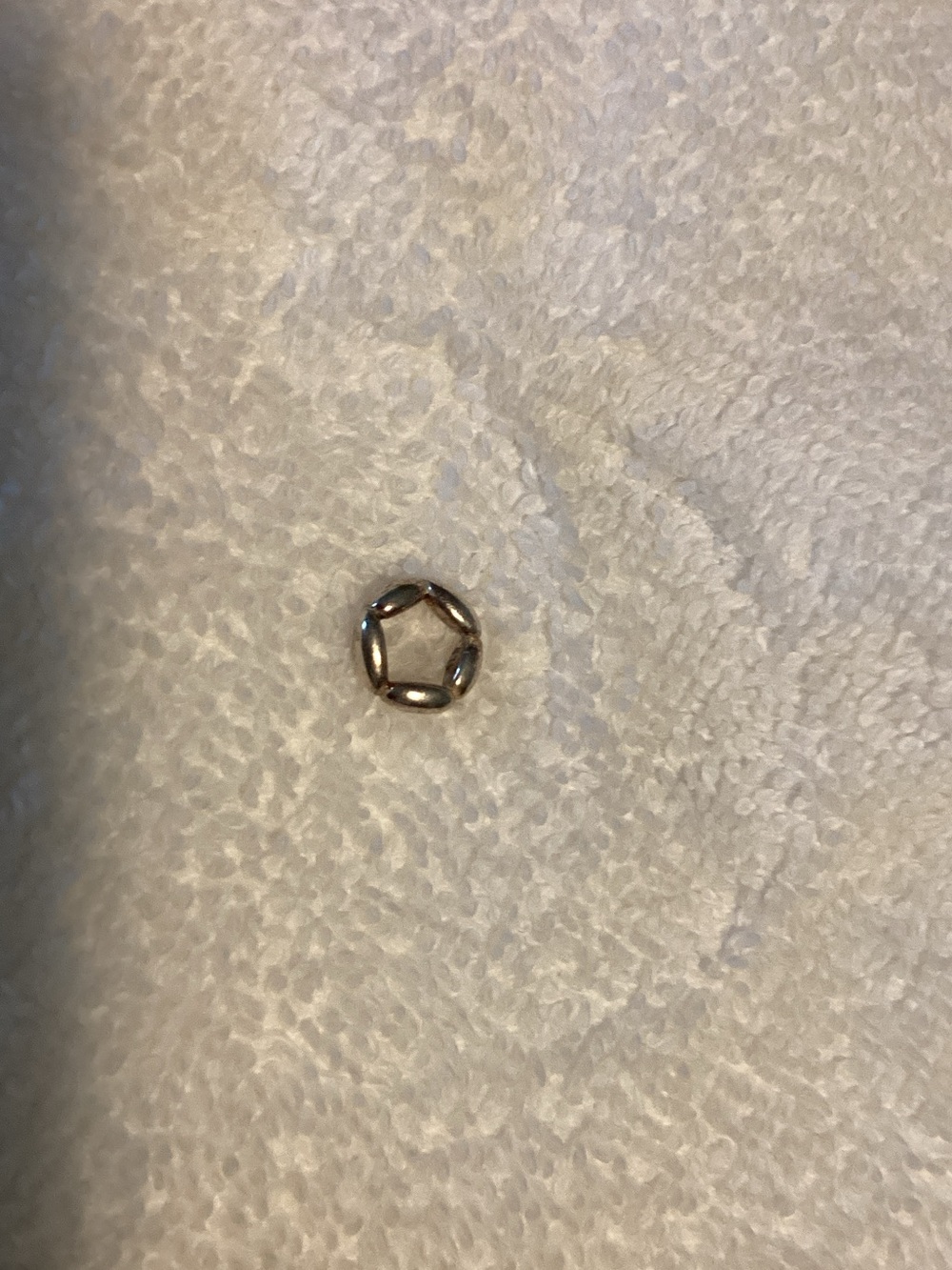 Pandora Sterling Silver Openwork Bead Ring Charm